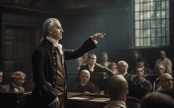 que es el liberalismo adam smith dando una clase en la universidad de edimburgo