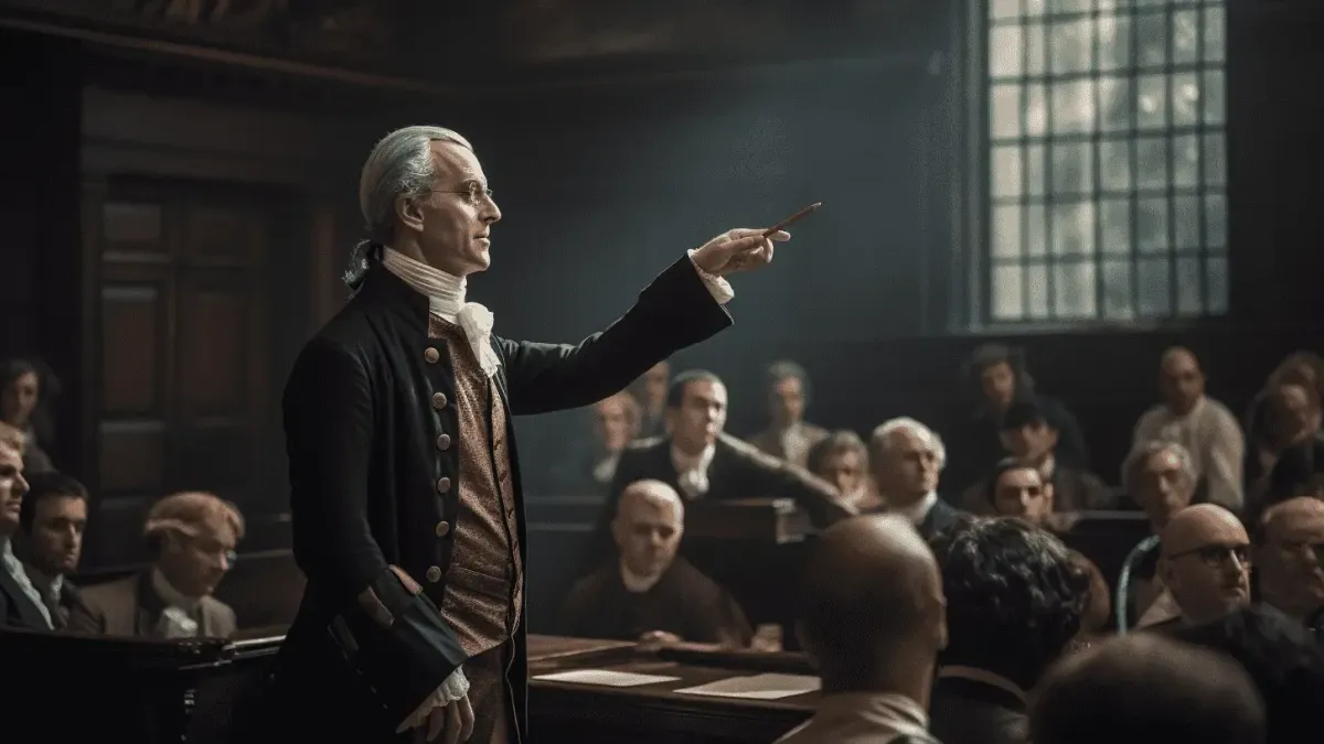 que es el liberalismo adam smith dando una clase en la universidad de edimburgo